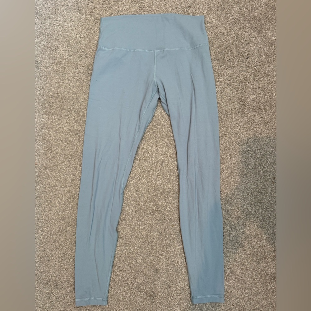 Lululemon pale blue align leggings in used condition